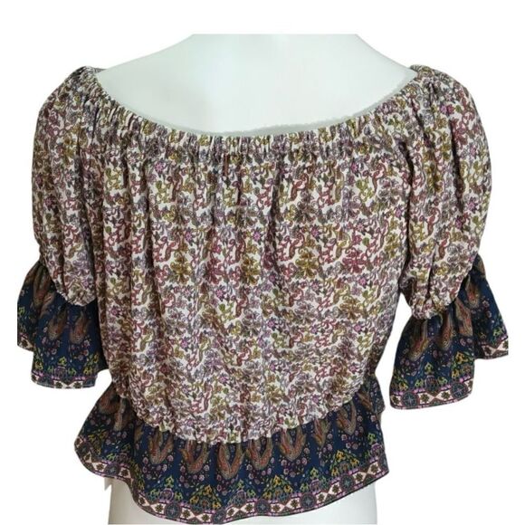 Misa Danya off the shoulder floral print top - Picture 3 of 6